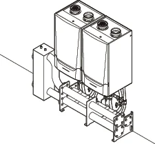 Remeha Compleet prefab cascadesysteem 2x QA 160 LW remeha 7725866