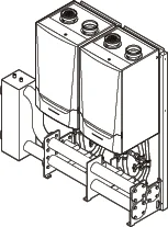 Remeha Compleet Prefab Cascadesysteem tbv opstelling LV 2x Quinta ACE160 remeha 7725869