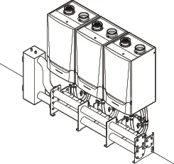 Remeha Compleet Prefab Cascadesysteem 3X QA 135/160 Lv remeha 7725870