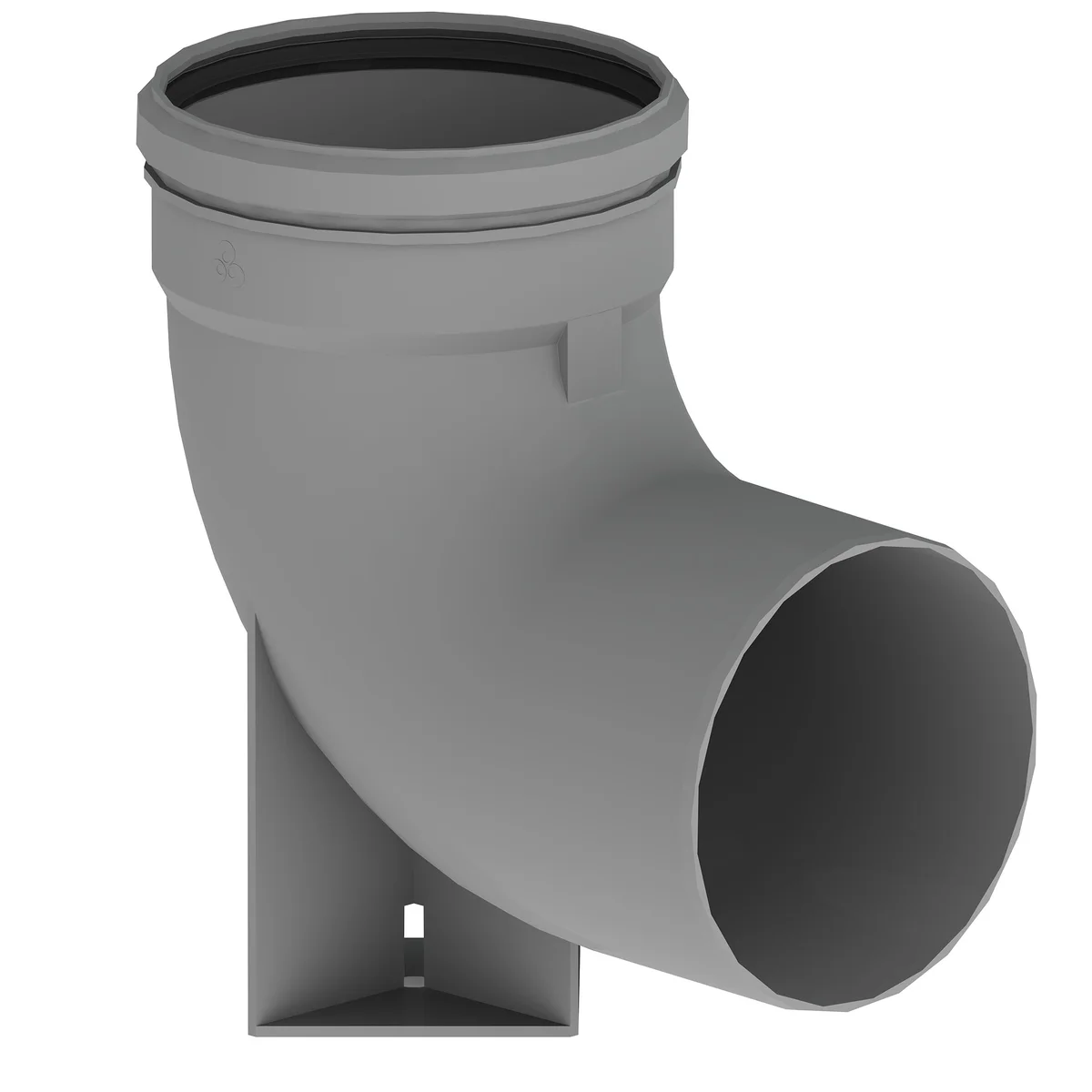 Remeha Enkelwandige rookgasbocht Remeha 90° 130mm/130mm kunststof M85755