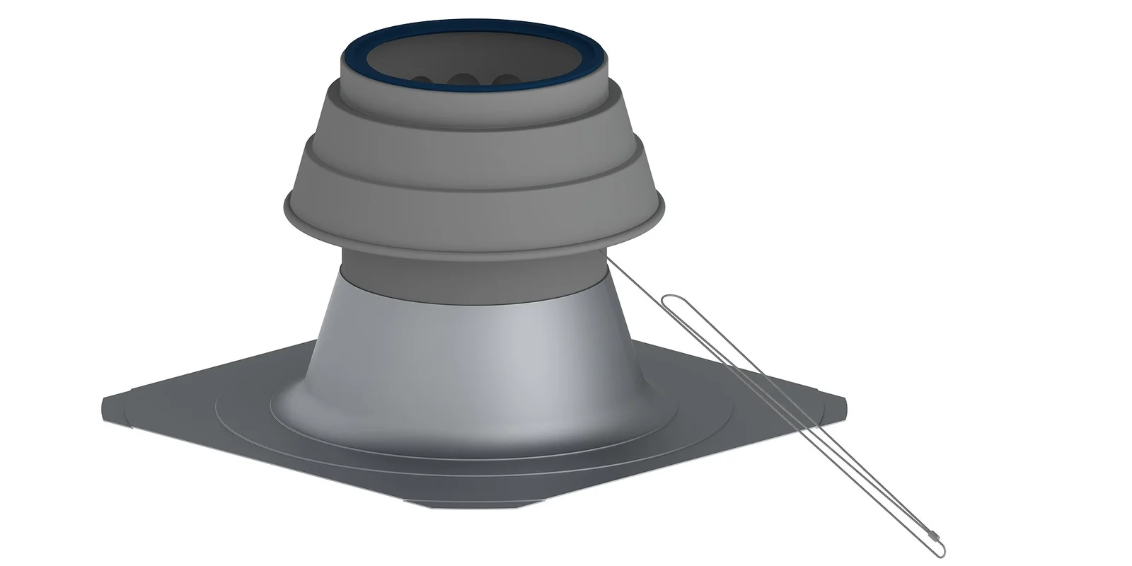 Remeha PP DN 150 Afdekkap (+ventilatie) voor schoorsteen van RGA-collector remeha M85789