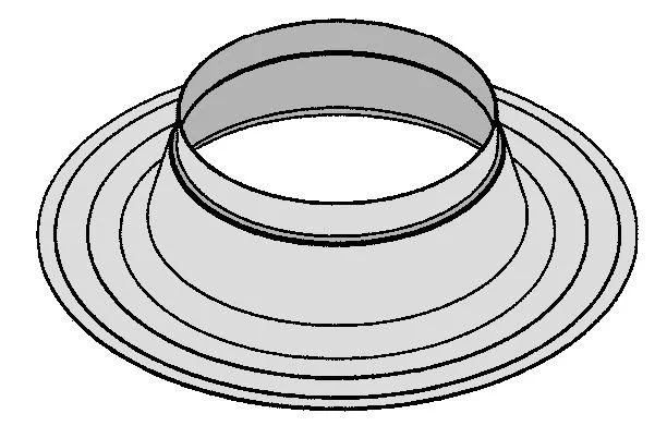 Remeha Dakdoorvoerplaat Remeha Ø150mm aluminium rond M87379