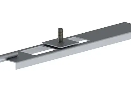 Remeha Ondersteuningsprofiel in verzinkt staal incl bout M10x35 remeha M87437