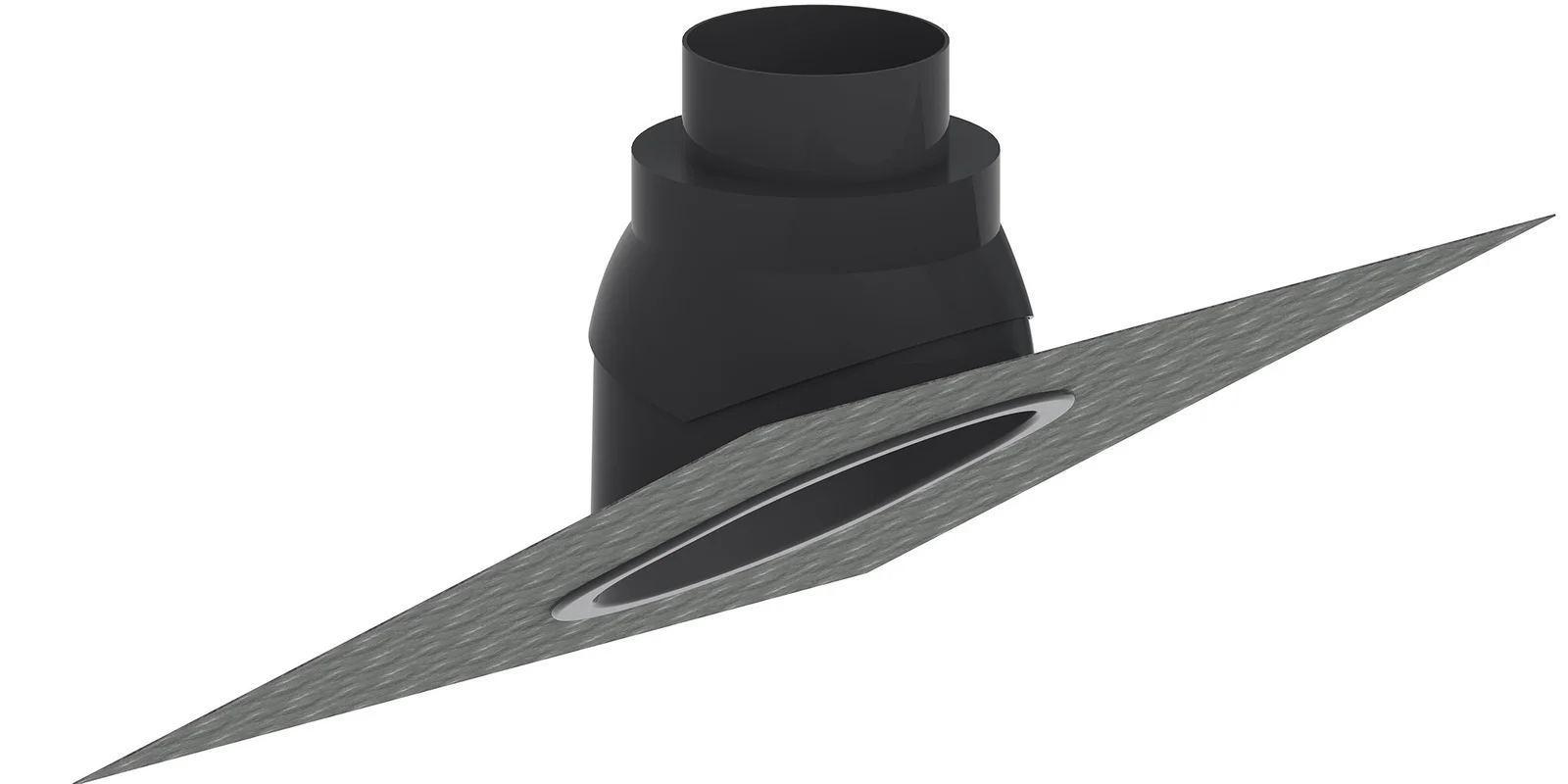 Remeha Verstelbare loodslab d: 60/100 incl glijschaal 25-45 RAL 7021 M87910