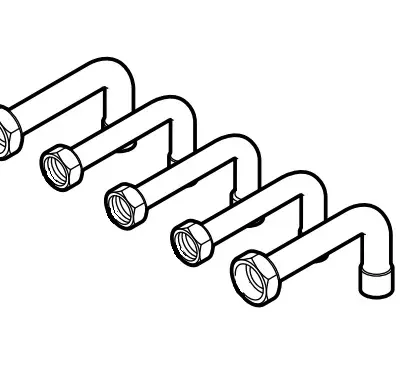 Remeha Leiding set 22/15mm calenta 15s-25s-35s-28c-40c remeha S101001