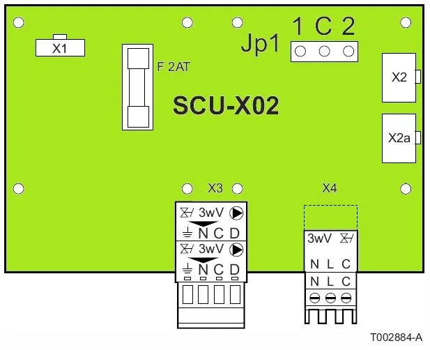Remeha Print voor aansturing externe SWW driewegklep remeha S101468