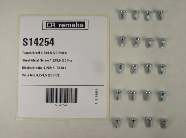 Remeha Plaatschroef 4,2x9,5 (20  st.) remeha S14254