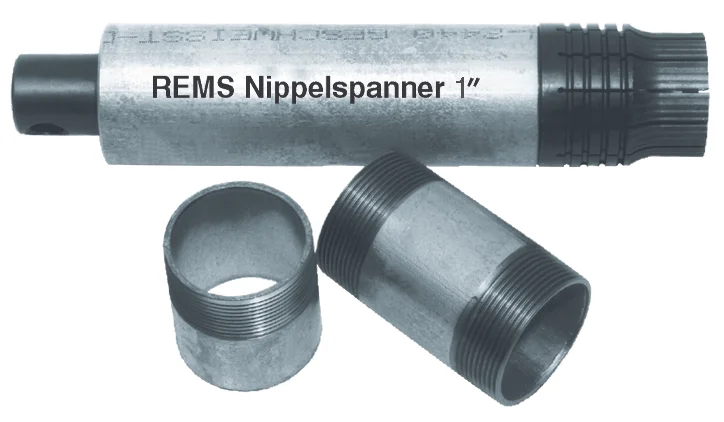 Rems Rems nippelspanner 1/2'' voor korte pijpstukken rems 110100R
