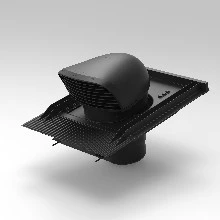 Renson 11675 Renson Acces ventilatiedakdoorvoer 150/160 mm - zwart design polypropyleen - pannendak