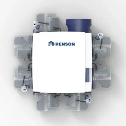 Renson 17066 Renson System C+ Evo III Healthbox 3.0 Smartzone voor projecten (incl. 2 slaapkamerkleppen)