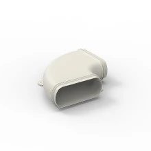 Renson Easyflex bocht 90° 140 x 64 mm - horizontaal 28130