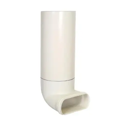 Renson 28906 Renson Easyflex haakse betondoorvoer 125 x 140 x 64 mm - lengte 250 mm