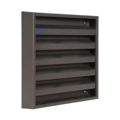Renson Buitenluchtrooster Renson 431 vierkant aluminium grijs 165x165mm 11974