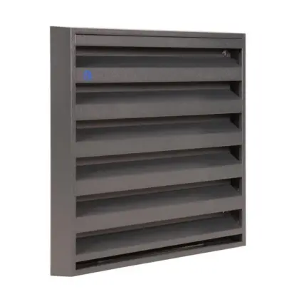 Renson Buitenluchtrooster Renson 431 vierkant aluminium grijs 225x225mm 10467