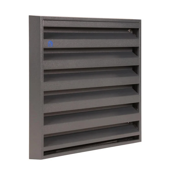 Renson Buitenluchtrooster Renson 431 vierkant aluminium grijs 225x225mm 10467