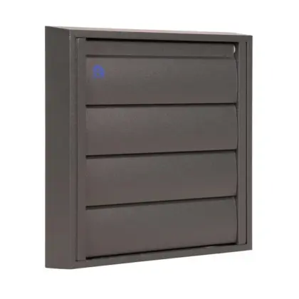 Renson Buitenluchtrooster Renson 433/S vierkant aluminium grijs 173x173mm 13450