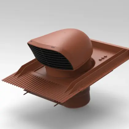 Renson Dakdoorvoer rond luchtkanaal Renson kunststof Ø150mm H389mm 8753