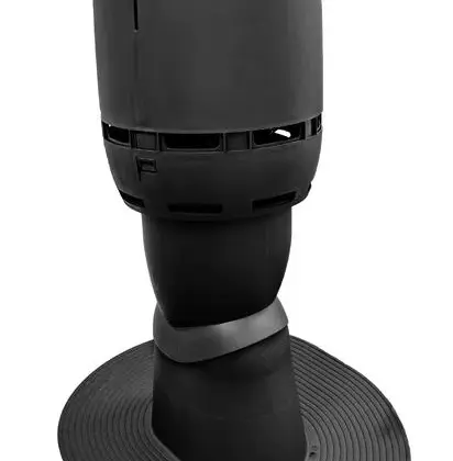 Renson Dakdoorvoer rond luchtkanaal Renson kunststof Ø160mm H1370mm zwart 11693