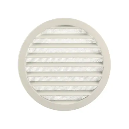 Renson Buitenluchtrooster Renson 434RE rond Ø160mm aluminium wit 10125