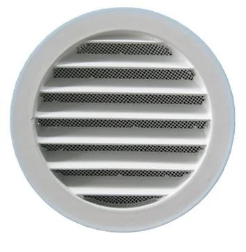 Renson Buitenluchtrooster Renson 434RE rond Ø125mm aluminium grijs 10552