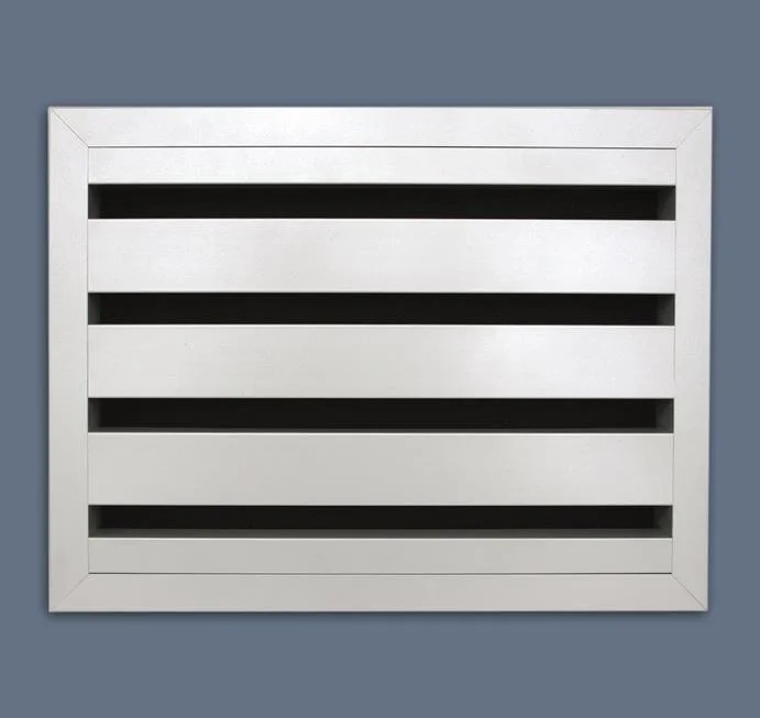 Renson Geluiddempende deurrooster 468 AK/2 (328x278) BEL 9010 renson 10856