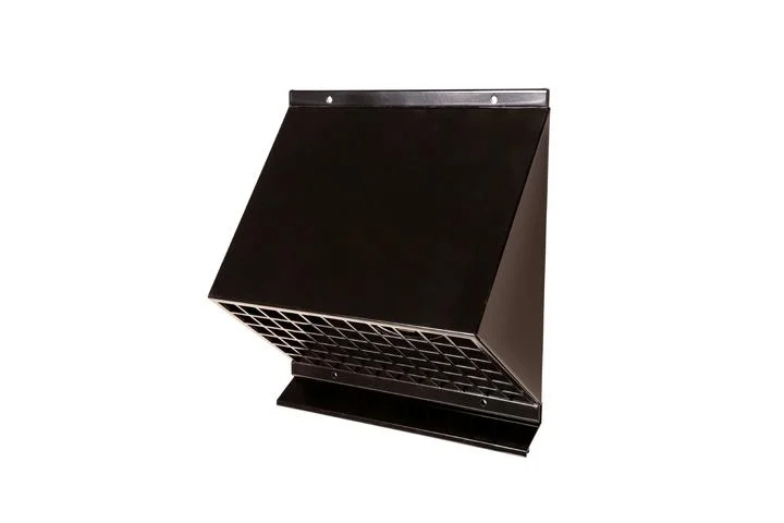 Renson Buitenluchtrooster Renson 443 rechthoekig Ø180mm aluminium zwart 300x312mm 12014
