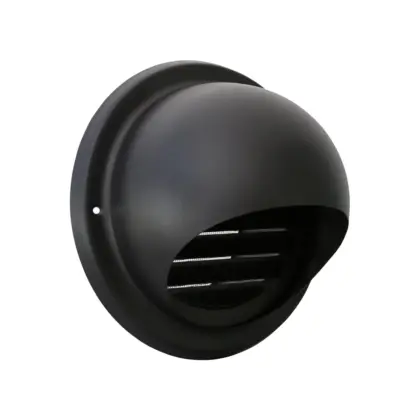 Renson Buitenluchtrooster Renson 638 rond Ø125mm inox zwart 17759
