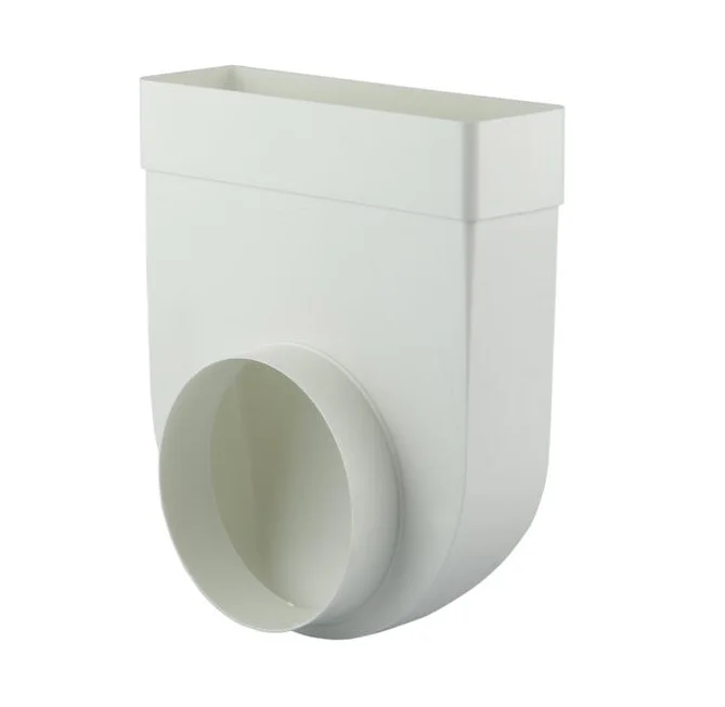 Renson PVC koppelstukken hoekverb.90grn.7017 dia 125 wit renson 17776