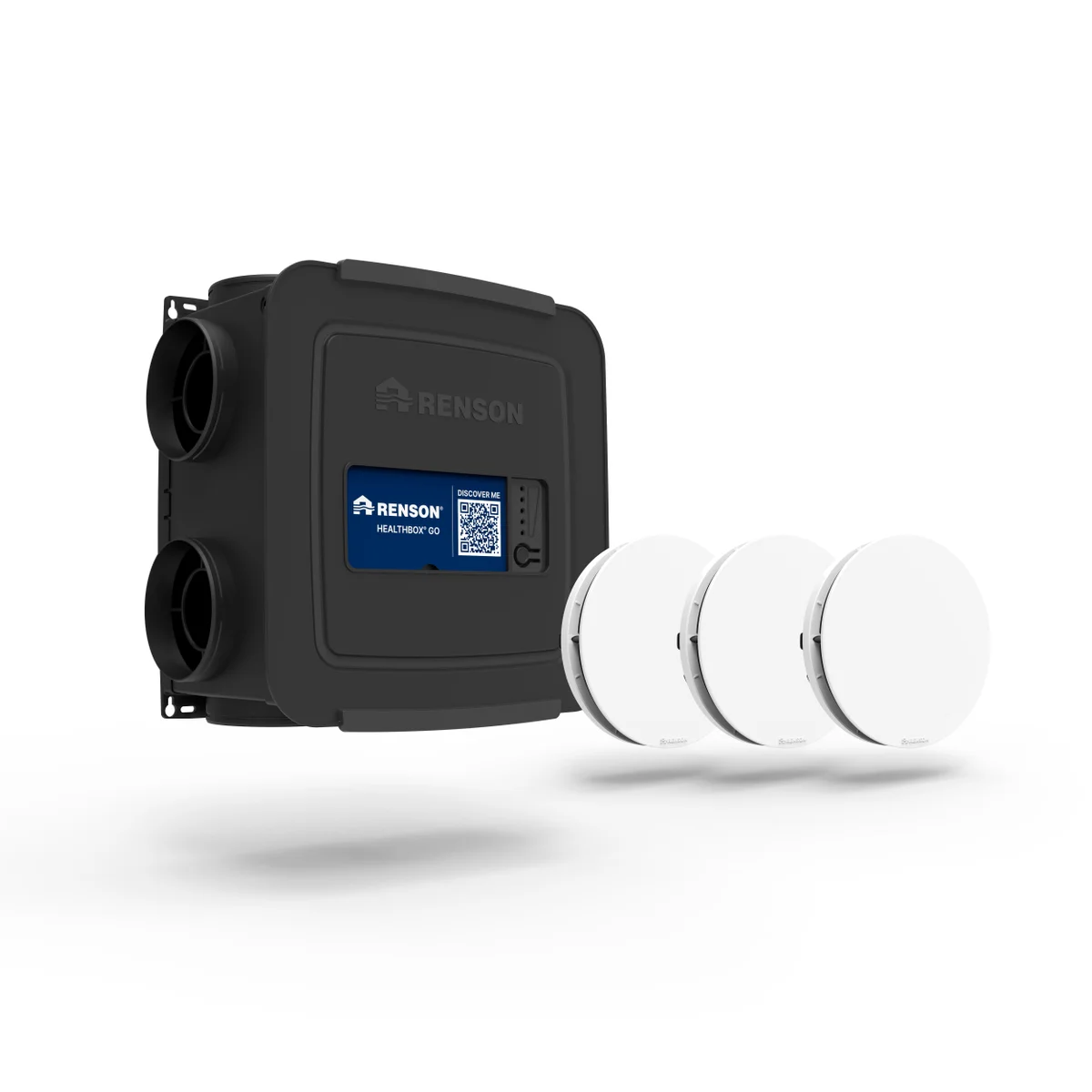 Renson Kit Healthbox GO ventilator unit Healthbox GO + 3x Aeroo ventiel wit + 6x dop diam. 125mm Renson 32753