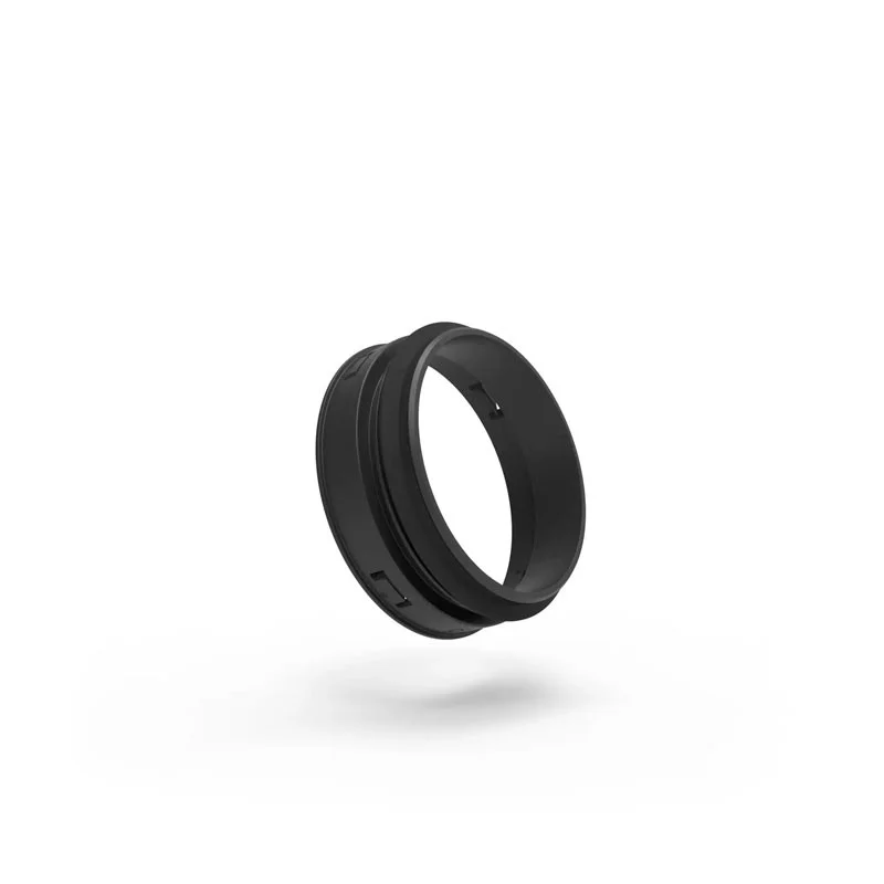 Renson Adaptor ring d 125mm zwart met rubber aansluiting renson 34139