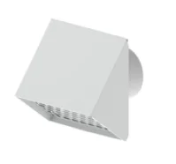 Renson Buitenluchtrooster Renson 443 rechthoekig Ø200mm aluminium wit 35537