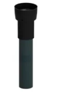 Renson Dakdoorvoer rond luchtkanaal Renson kunststof Ø180mm H1410mm zwart 35539