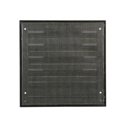 Renson Buitenluchtrooster Renson 431 vierkant aluminium bruin 165x165mm 8682