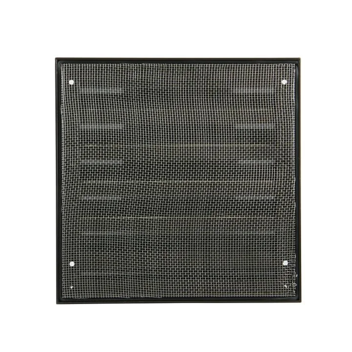 Renson Buitenluchtrooster Renson 431 vierkant aluminium bruin 165x165mm 8682