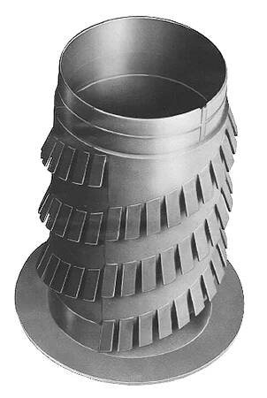 Renson Gekartelde montageflens d80mm ( 130mm ) renson 8745
