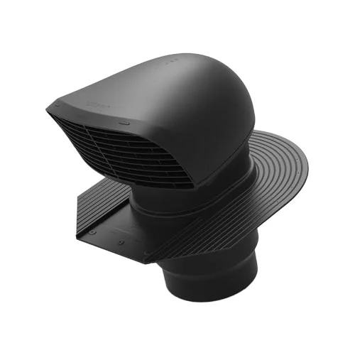 Renson Dakdoorvoer rond luchtkanaal Renson kunststof Ø180mm H456mm zwart 8760
