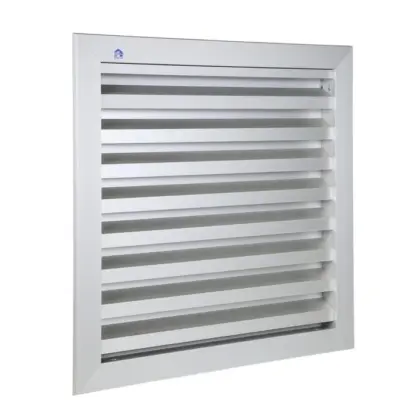 Renson Buitenluchtrooster Renson 411 vierkant aluminium 400x400mm 9086