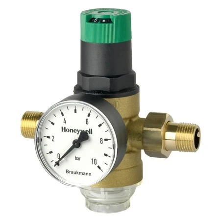Resideo D06F-1/2AM Resideo D06F drukregelaar met manometer MM 1/2 x 1/2