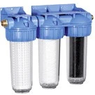 Resideo FF60 triplex regenwaterfilter FF 3/4 x 3/4 - met voorfilter - fijnfilter en actief koolfilter FF60