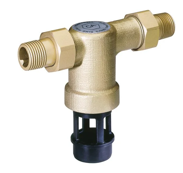 Resideo Terugslagklep Resideo WATER 1/2" messing buitendraad met wartelmoer CA CA295-1/2A