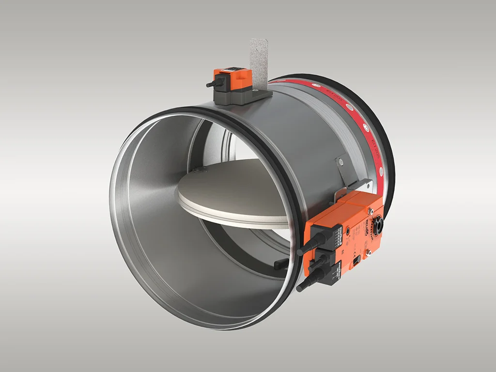 Rf-t Brandklep rond Rf-t CR120 Ø160mm elektromotor 24V CR120160BFLT24