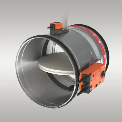 Rf-t Brandklep rond Rf-t CR120 Ø250mm elektromotor 24V CR120250BFLT24