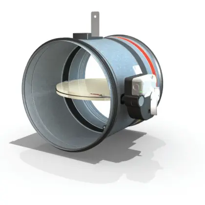 Rf-t Brandklep rond Rf-t CR120 Ø200mm smeltloodmechanisme CR120+MFUS-200