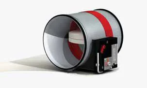 Rf-t Brandklep rond Rf-t CR2 Ø450mm smeltloodmechanisme CR2+CFTH-450