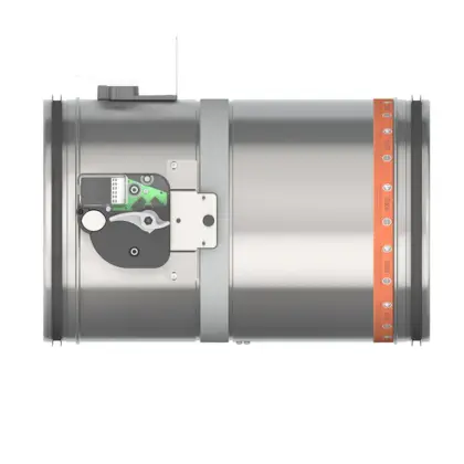 Rf-t Brandklep rond Rf-t CR60-L500 Ø160mm smeltloodmechanisme CR60-L500+MFUS-160