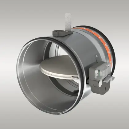 Rf-t Brandklep rond Rf-t CR60 Ø150mm smeltloodmechanisme CR60+MFUS-150