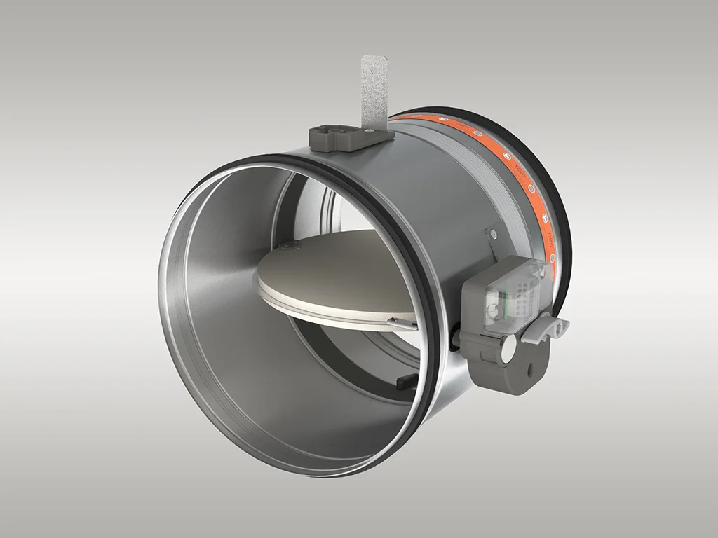 Rf-t Brandklep rond Rf-t CR60 Ø150mm smeltloodmechanisme CR60+MFUS-150
