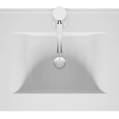 Riho PORTO keramische wastafel Wave 60cm d46cm RIHO enkele lavabo W018004005