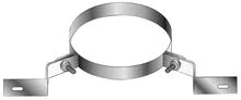 Roccheggiani SP - DP25 inox muurbeugel 150 mm - geschikt voor DP25 100 mm (100/150) 31.173.11.50