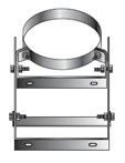 Roccheggiani SP - DP25 inox regelbare muurbeugel (30-300 mm) 250 mm - geschikt voor DP25 200 mm (200/250) 31.178.12.50